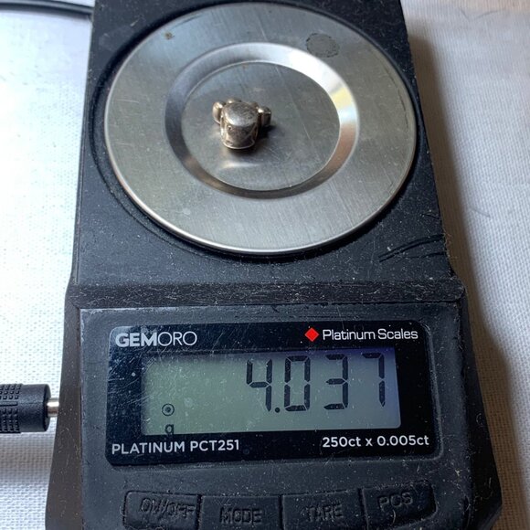 VTG Solid Sterling Silver 925 Animal Paw Print Slide Charm Size 0.5" Length - Picture 8 of 9